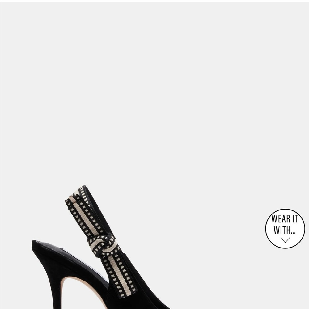 Steve Madden Black Suede Heels